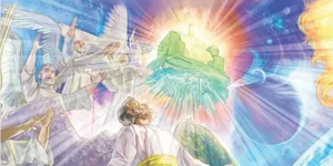 The word astro against an illustration of planets and stars.